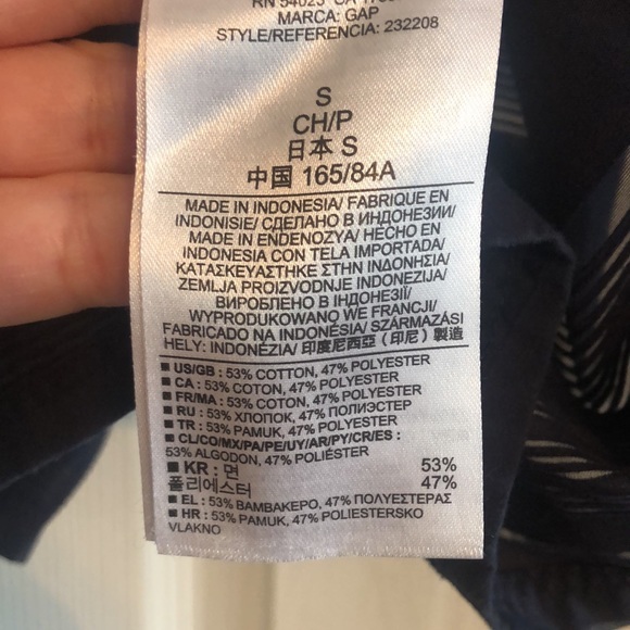 Gap Maternity sheer stripe top - Picture 4 of 6